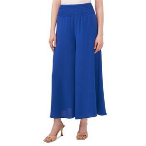 SAM AND JESS Womens Solid Casual Wide Leg Pants, Blue, NWT